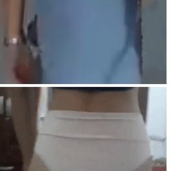 Filmei a Bunda da minha Tia peguei uma calcinha dela usada no banheiro e usei