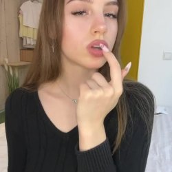 🔞 Young sexy teen perky tits horny slut tongue tease hot pose 🫦💦😈🍑 OF now