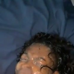 Rough sloppy face fuck