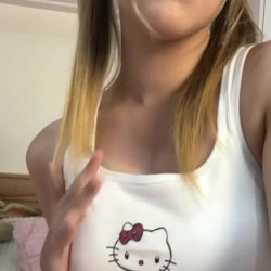 🔞 Young teen perky tits sexy pink panties horny tease tight body 🫦💦🍑 Check OF 😈 (74 chars)