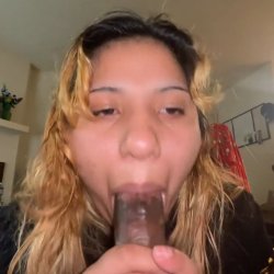 Chubby Latina eating BBC