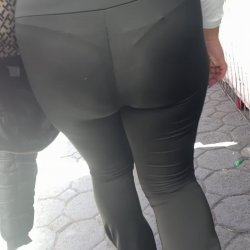 Little slut showing off her thong.