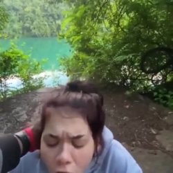 Whitegirl swallows BBC during hike