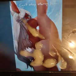 🤎 Miruko horny gooning cum tribute on her thick fat ass 🤎 (last ever Miruko trib 🐇)