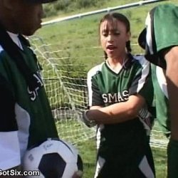 Congratulations Welcome to the football team⚽️💚🦵  Jayna Oso fucked by the black soccer team