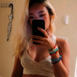 Asian College Slut in White Bra 20