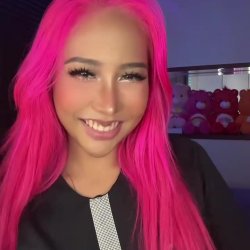 🔞 Pink hair slut faking horny wet tight pussy fuck cum dripping 🫦💦 See my OF