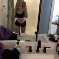 Blonde baddie college slut Anna 18 years old