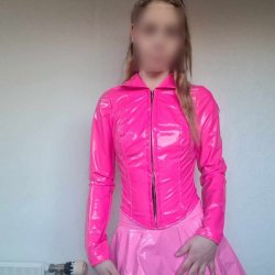 Hot girl in PVC