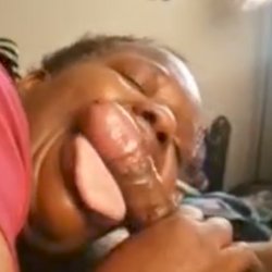 Another granny soul sucker swallows it all ‼️