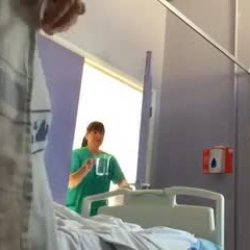 DickFlash the nurse ask her for water