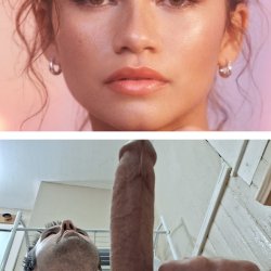 Omg god gonna shoot alot of cum to her horny as fuck for zendaya tribs
