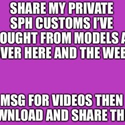 DM for my personal video customs of girls rating me (sph)