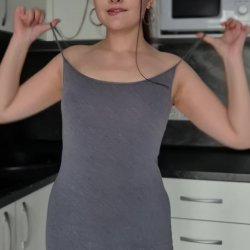 College teen slut caught alone at home