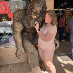 Bigfoot takes a slut!