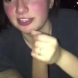 Car blowjob with surprise cum