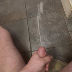 Desperately cumming on the floor