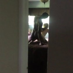 Voyeur, my hot wife fucks young BBC