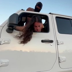 lovely brunette girl fucked in the car