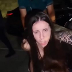 publicsnowbunnyspitroastedbycar