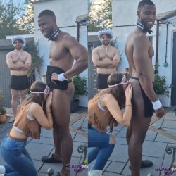 Stripper gets his ass and dick licked at party