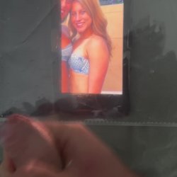 Hot Blonde Cum Tribute