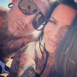 Inked UK Couple having fun at a sexy party