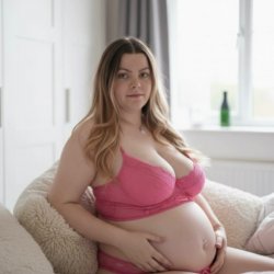 Wish you could feel how heavy my preggy milkers are Darling