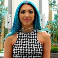 Both of this Blue Haired Hottie's NVG scenes. She only goes by Beverly.