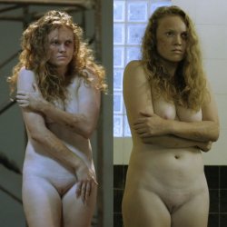 Young Actress Shows Her Shaved Pussy in Prison Film 😍