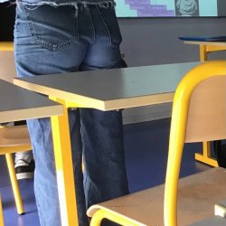 Candid teen