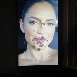 Pretty face Peruvian 🇵🇪 MILF Pamela Silva news Anchor/journalist cock and cum tribute #1