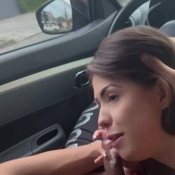 Chupando no carro