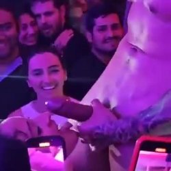 Girl sucking stripper cock