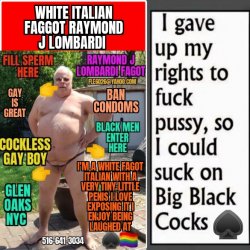 white Italian Raymond J Lombardi black cock lover bear back sex only