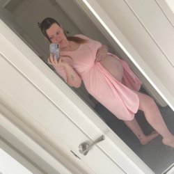 My pregnant bump is waiting for you to cum on it