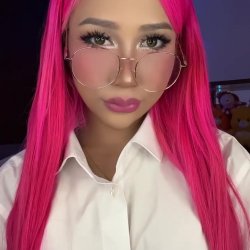 🔞 pink hair asian slut glasses tight pussy cum dripping 🫦 See my OF