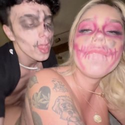 Took this Beautiful Blonde PAWG Home After the Halloween Party