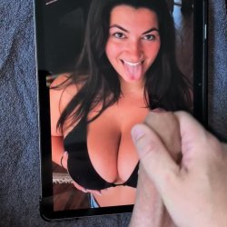 Requested cumtribute for a busty babe