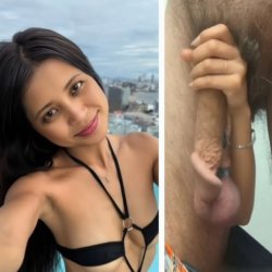 This hot bitch jerking  me off 🤤