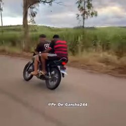 Fat Ass on the motocycle