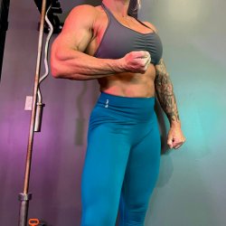 The Muscle Goddess reporting for worship