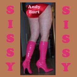Sissy Andy Burt in Red Satin Panties