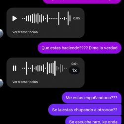 Puta Argentina infiel le manda audios al novio mientras se la chupa a otro