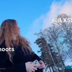 Dick flash her in cold snowy weather