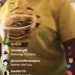 BBW star Judys_Donk live on IG doing early morning duties