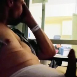 Dick flash the nurse at the hospital