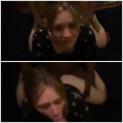 Cuck shares his slutty girlfriend with his black buddy and she loves all the attention.