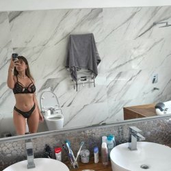 Wish you were here to bend me over the sink