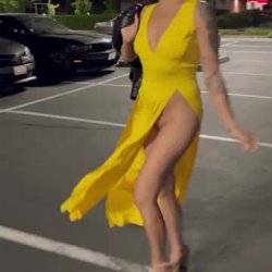 without panties